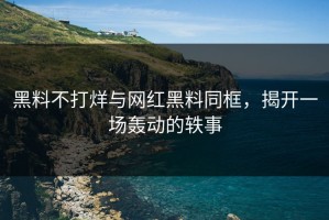 黑料不打烊与网红黑料同框，揭开一场轰动的轶事