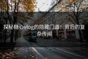 探秘糖心vlog的隐藏门道：背后的复杂传闻