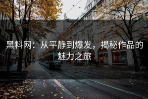 黑料网：从平静到爆发，揭秘作品的魅力之旅